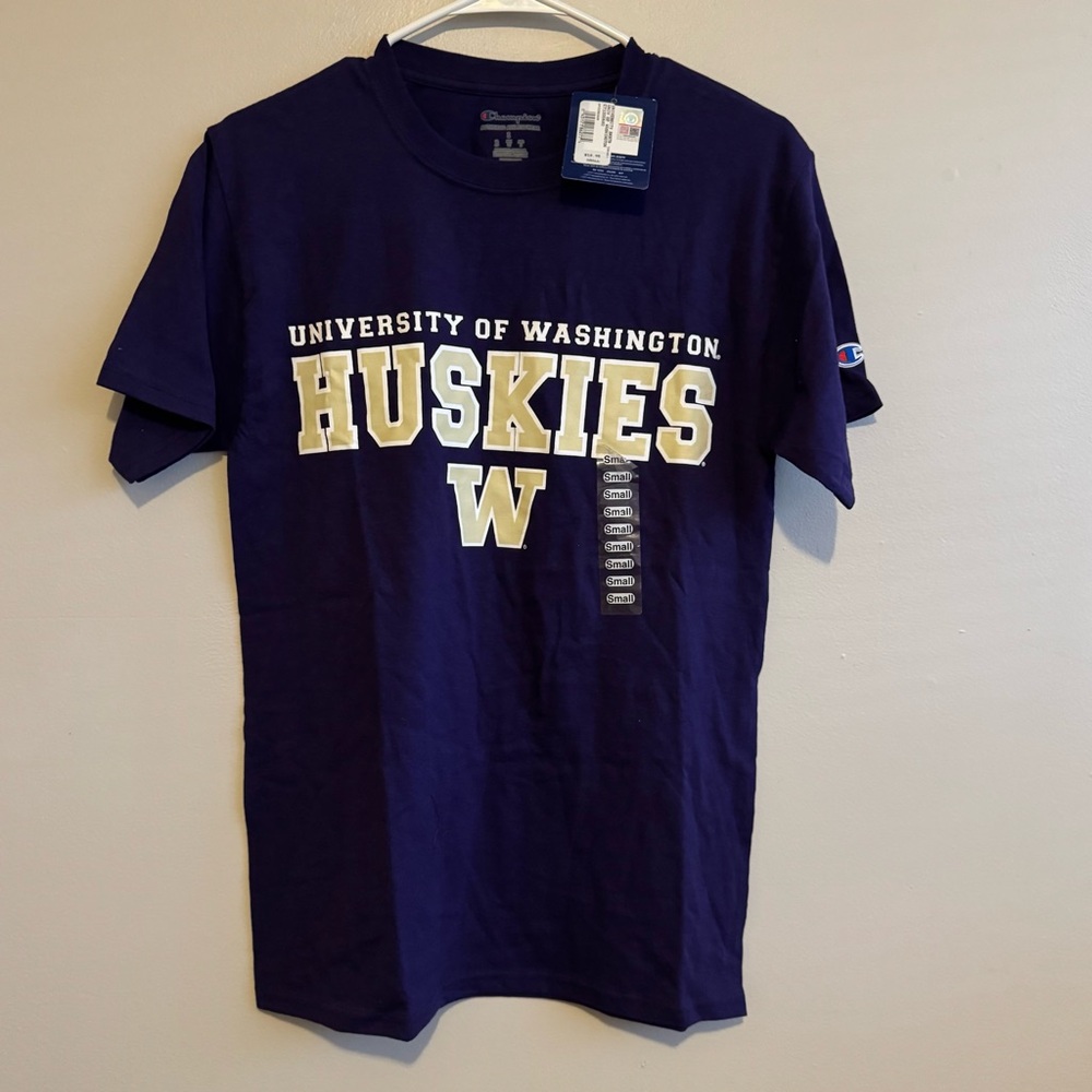Champion University of Washington Huskies Tee NWT
